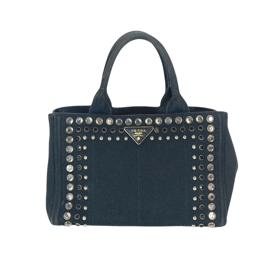 Prada Black Canvas Canapa