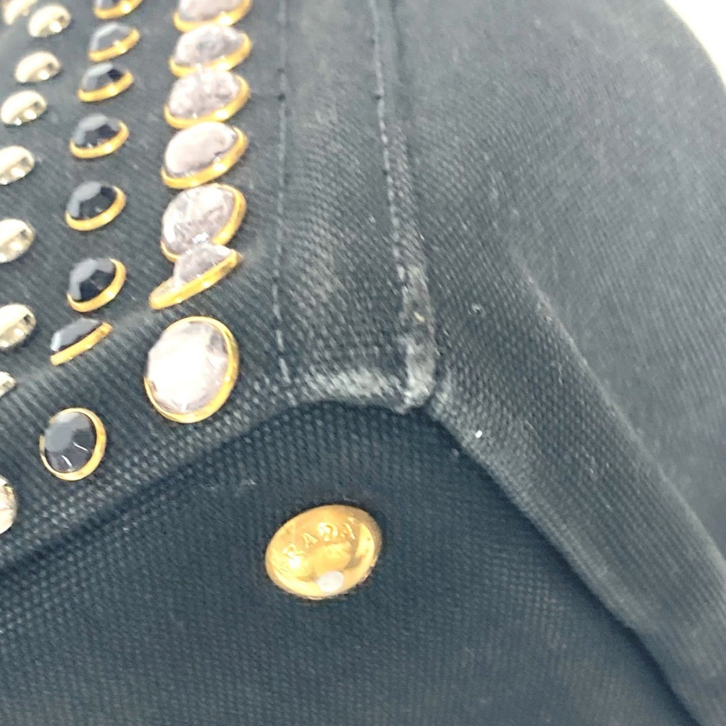 Prada Black Canvas Canapa