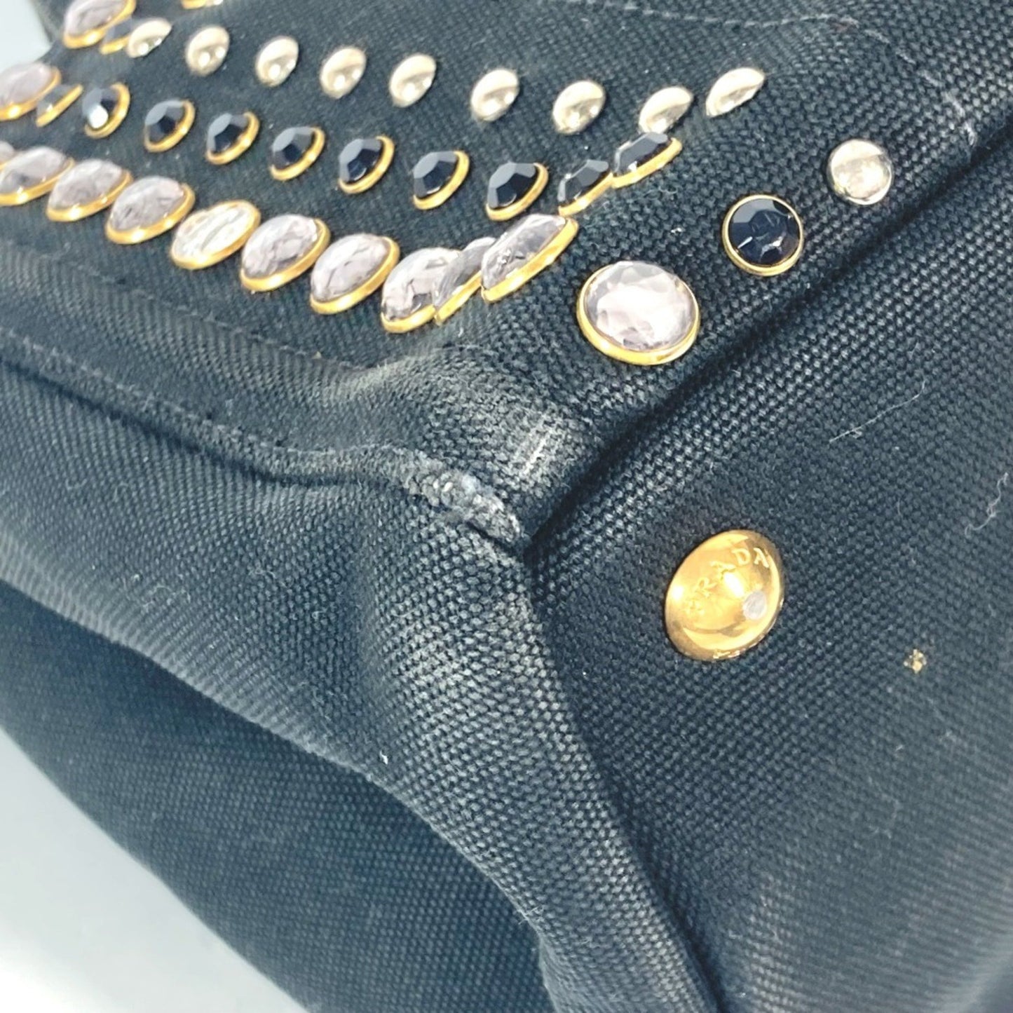 Prada Black Canvas Canapa