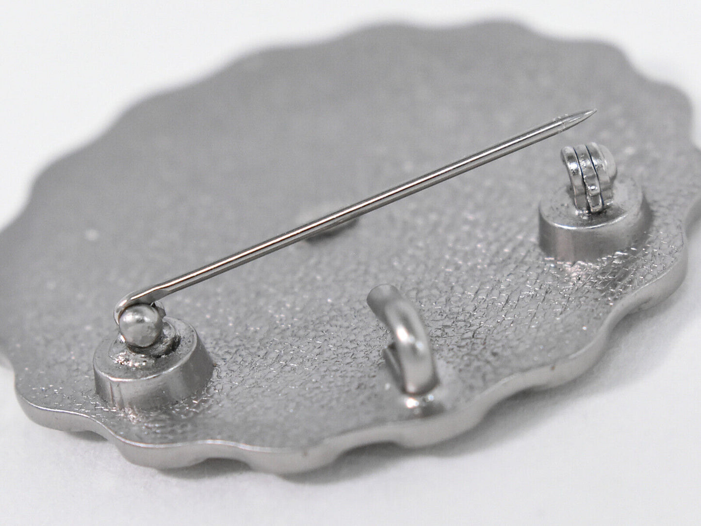 Chanel Silver Metal Brooch