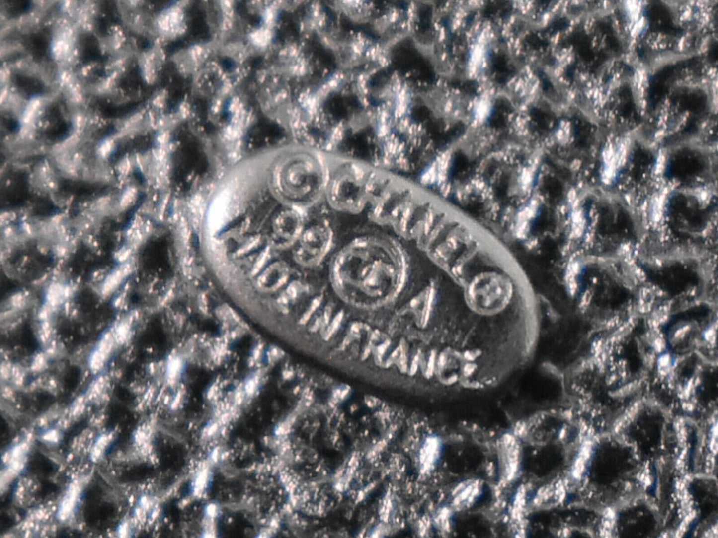 Chanel Silver Metal Brooch