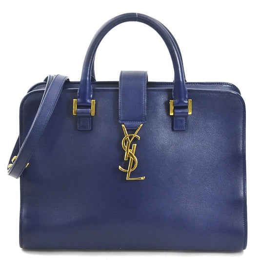 Saint Laurent Blue Leather Baby Cabas