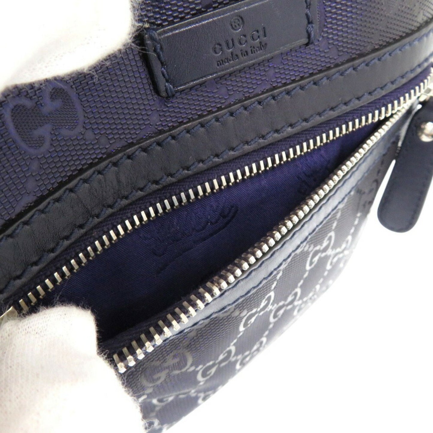 Gucci Purple Canvas Shoulder