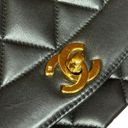 Chanel Black Leather Diana