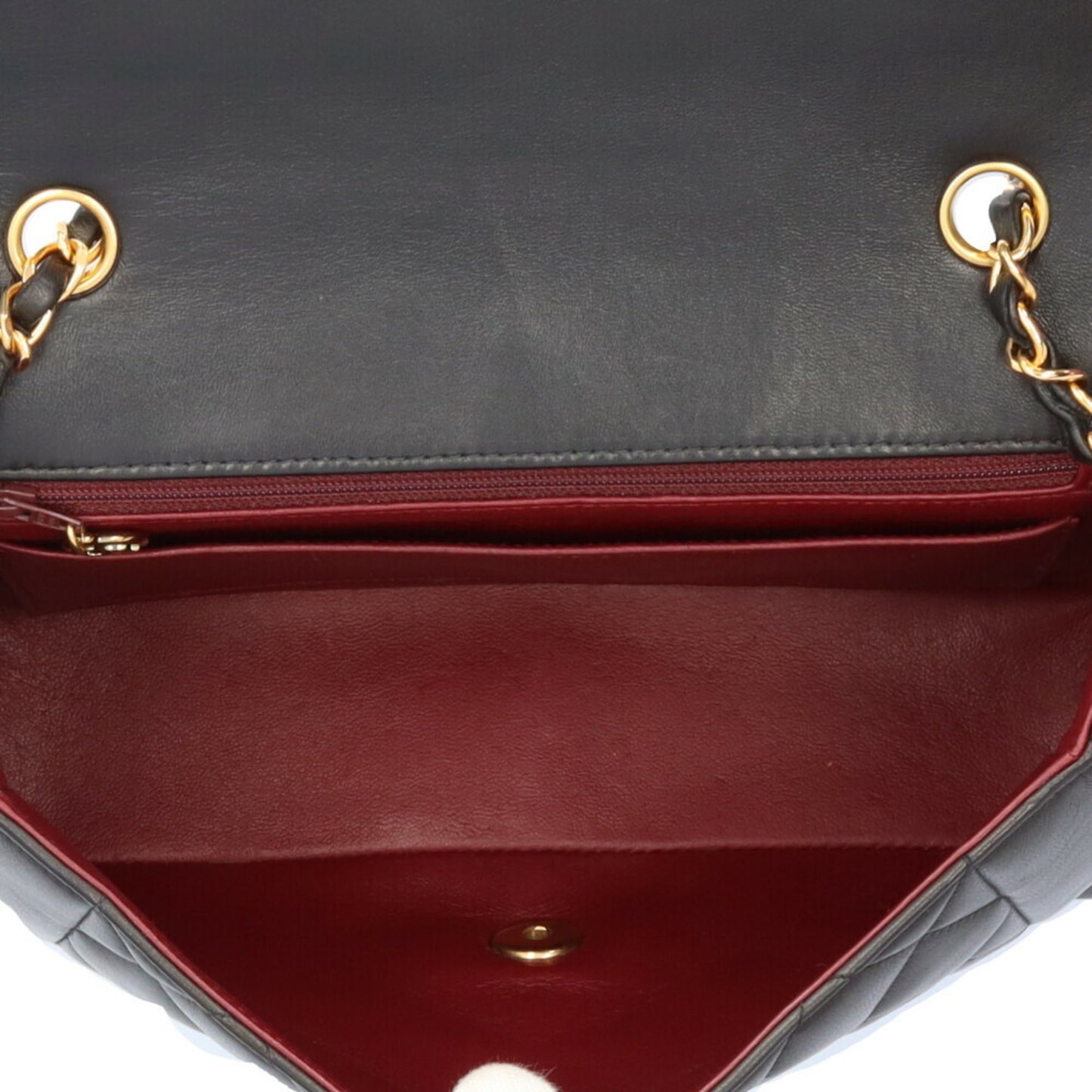 Chanel Black Leather Diana
