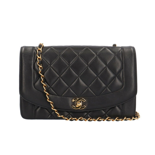 Chanel Black Leather Diana