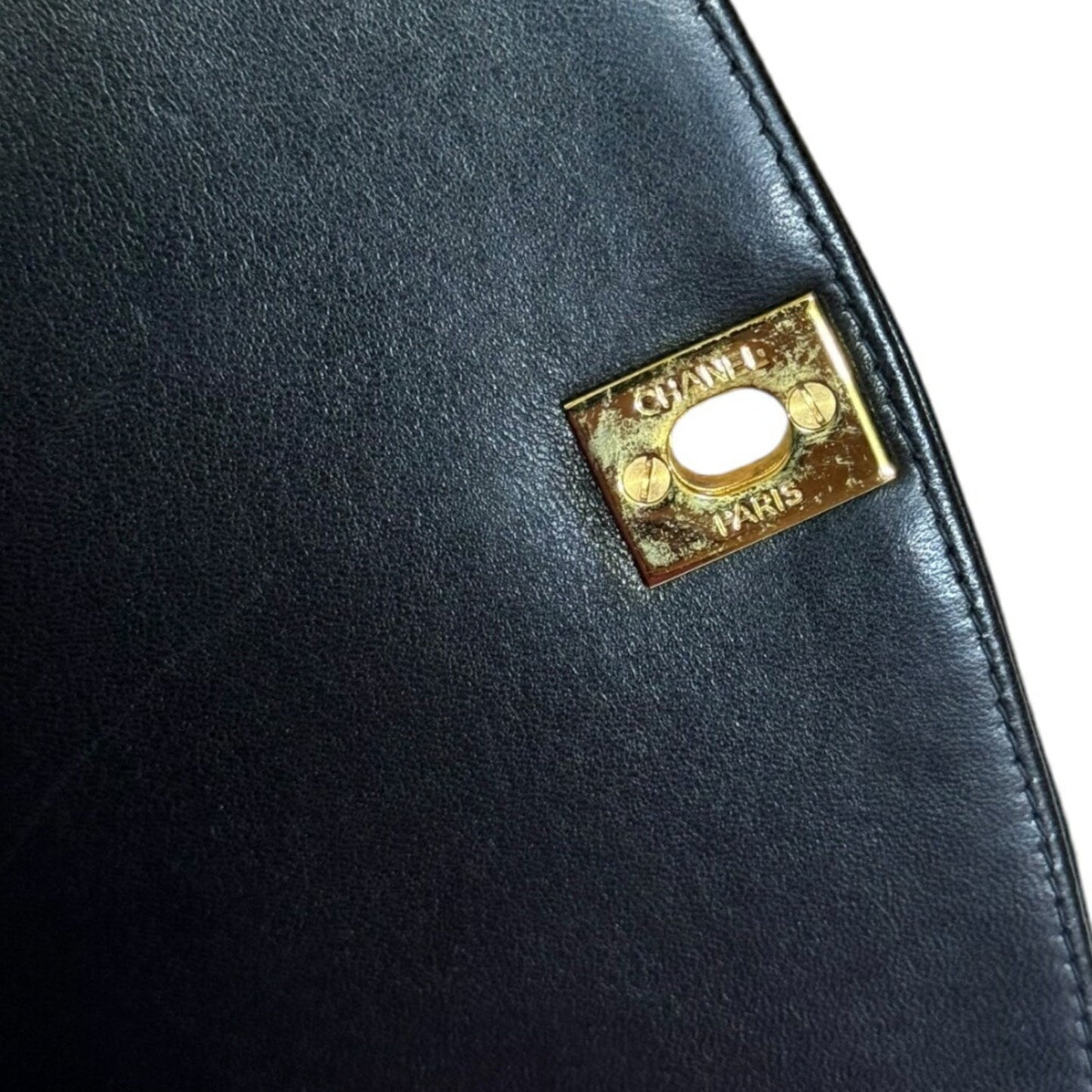 Chanel Black Leather Diana