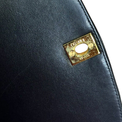 Chanel Black Leather Diana