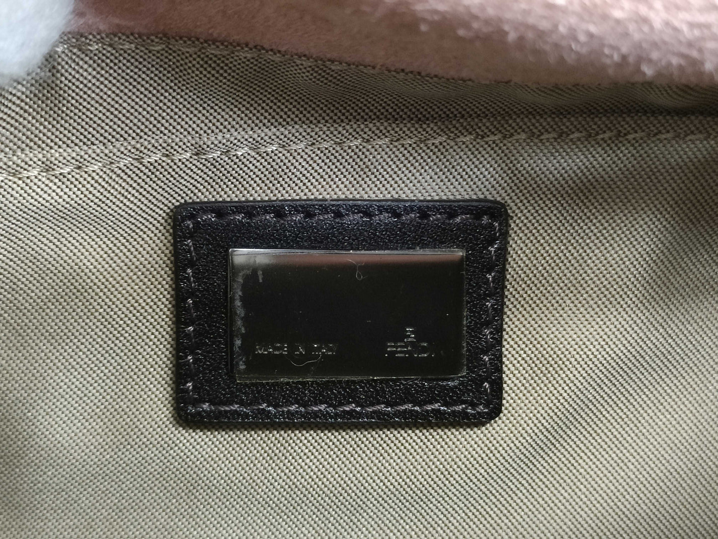 Fendi Pink Leather Baguette