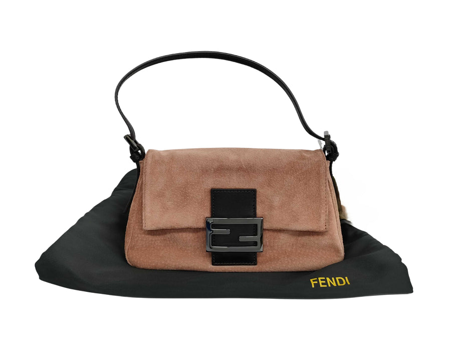 Fendi Pink Leather Baguette