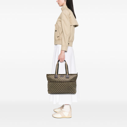 Gucci Gg Canvas Web Tote