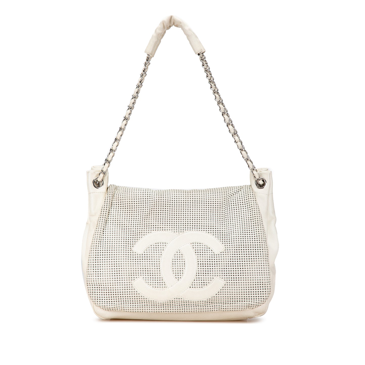 Chanel Caviar Perforated Hollywood Accordion Flap (21065)