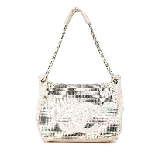 Chanel Caviar Perforated Hollywood Accordion Flap (21065)