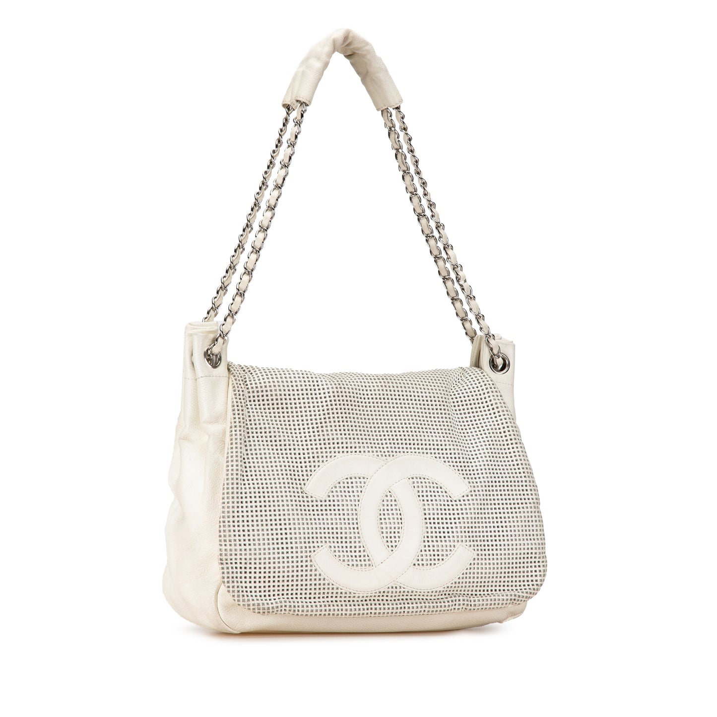 Chanel Caviar Perforated Hollywood Accordion Flap (21065)