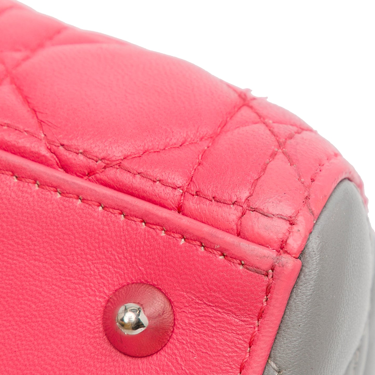 Dior Medium Tricolor Lambskin Cannage Lady Dior