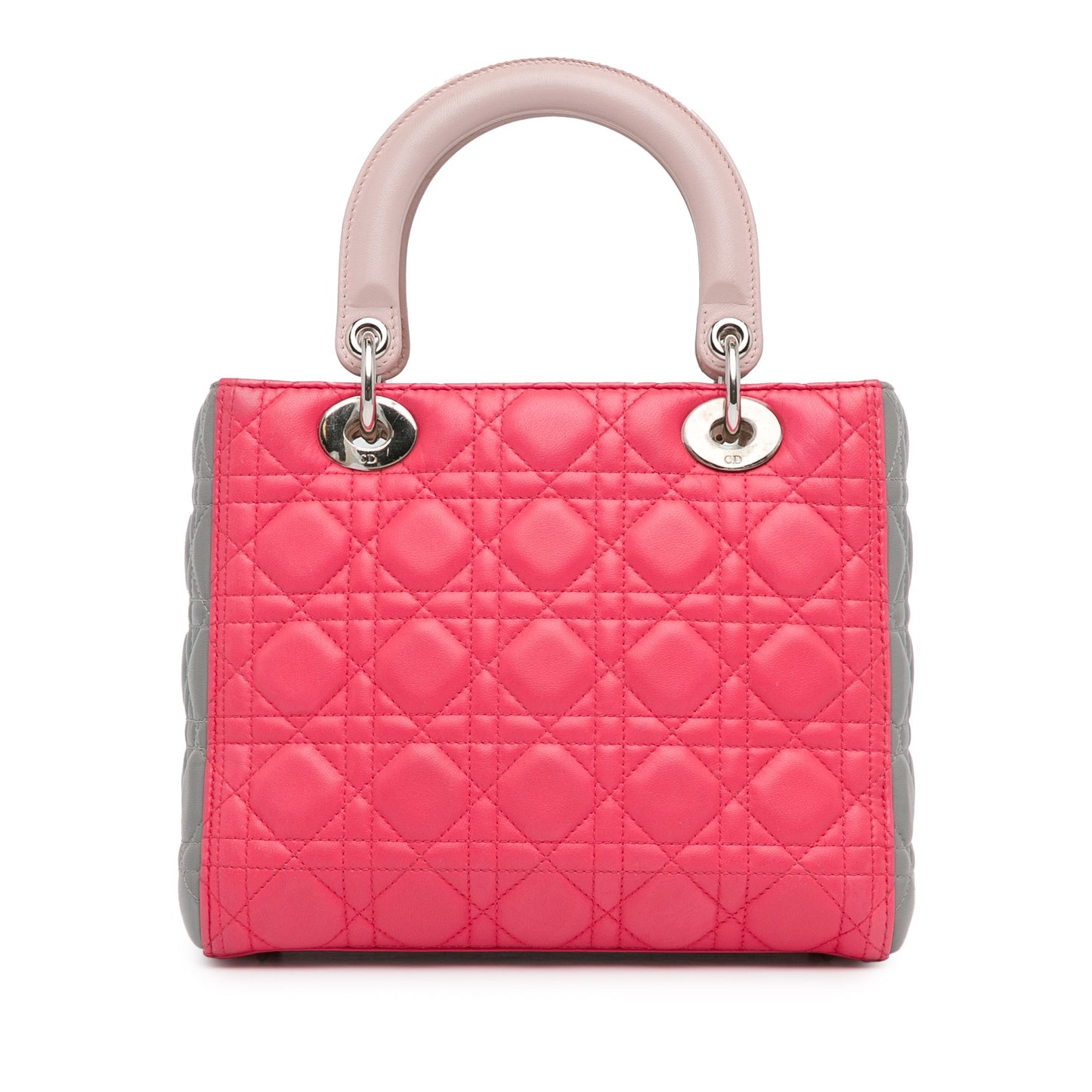 Dior Medium Tricolor Lambskin Cannage Lady Dior