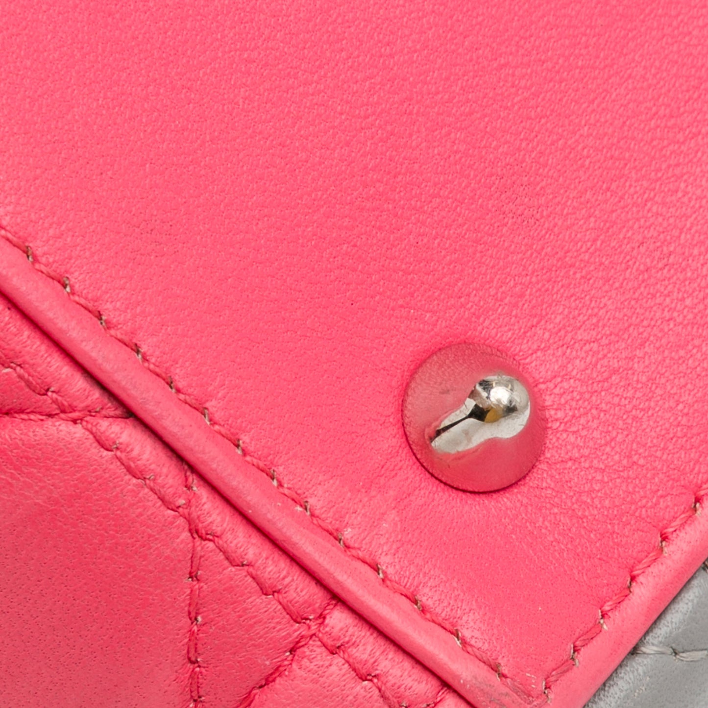 Dior Medium Tricolor Lambskin Cannage Lady Dior