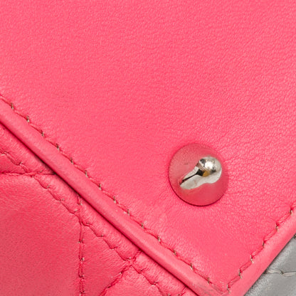 Dior Medium Tricolor Lambskin Cannage Lady Dior