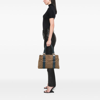 Gucci Gg Canvas Bamboo Libeccio Tote