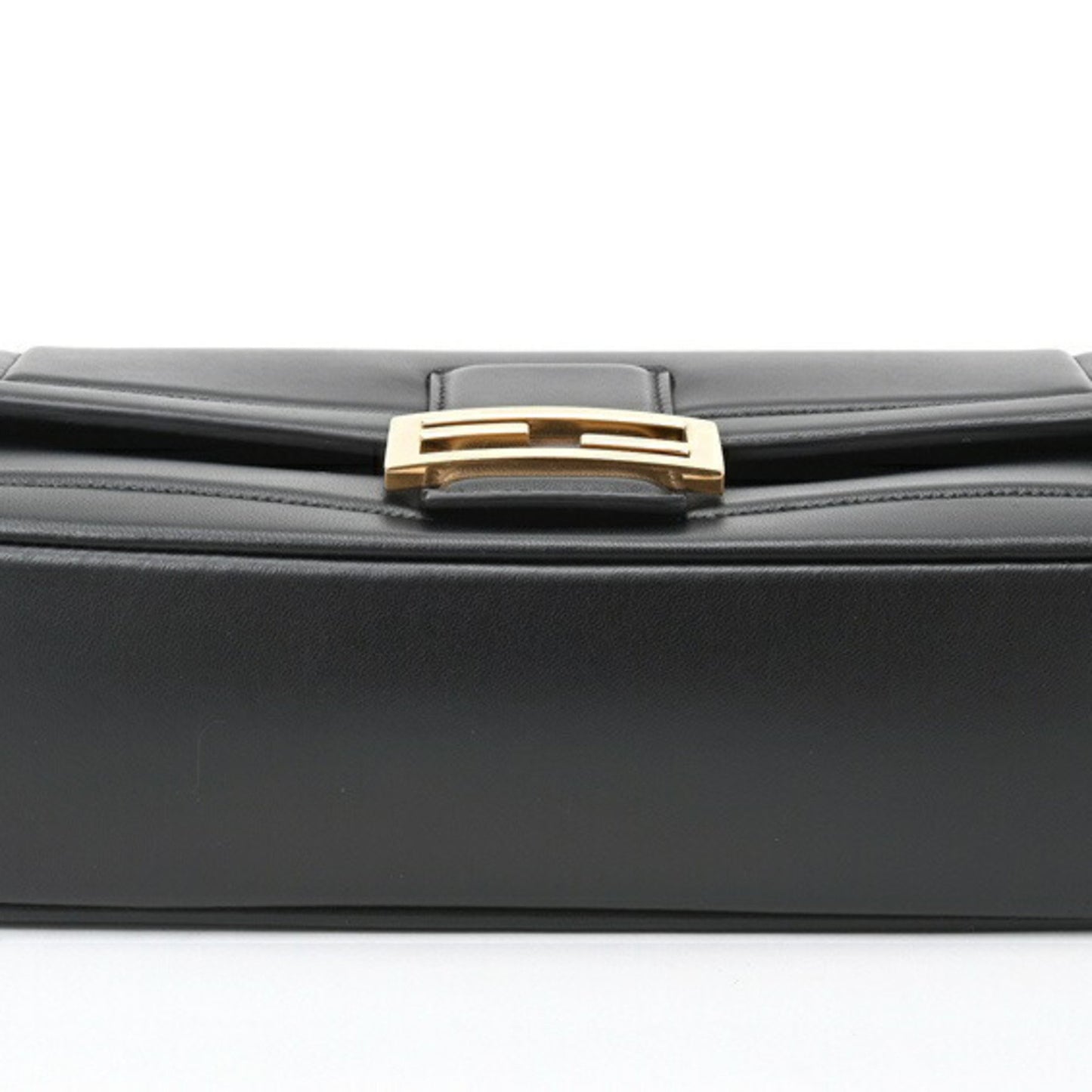 Fendi Black Leather Baguette