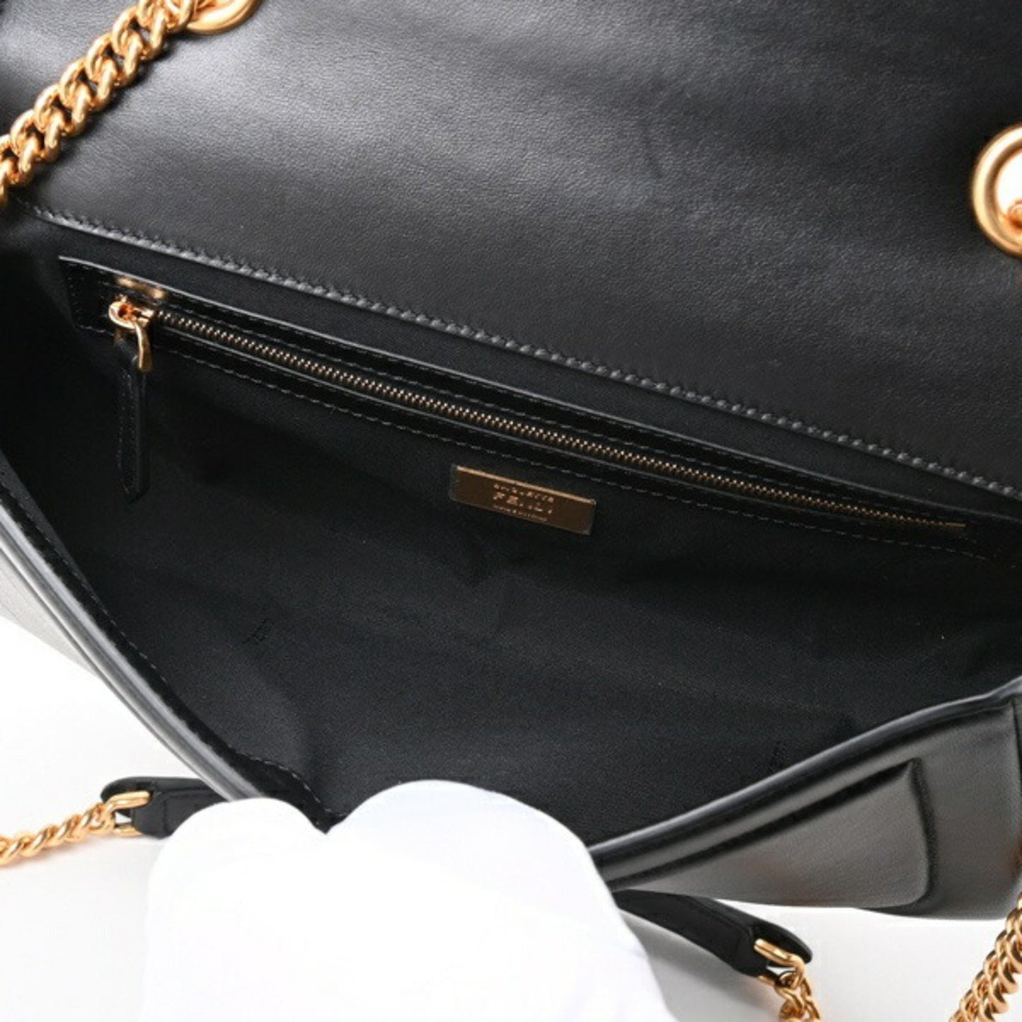 Fendi Black Leather Baguette