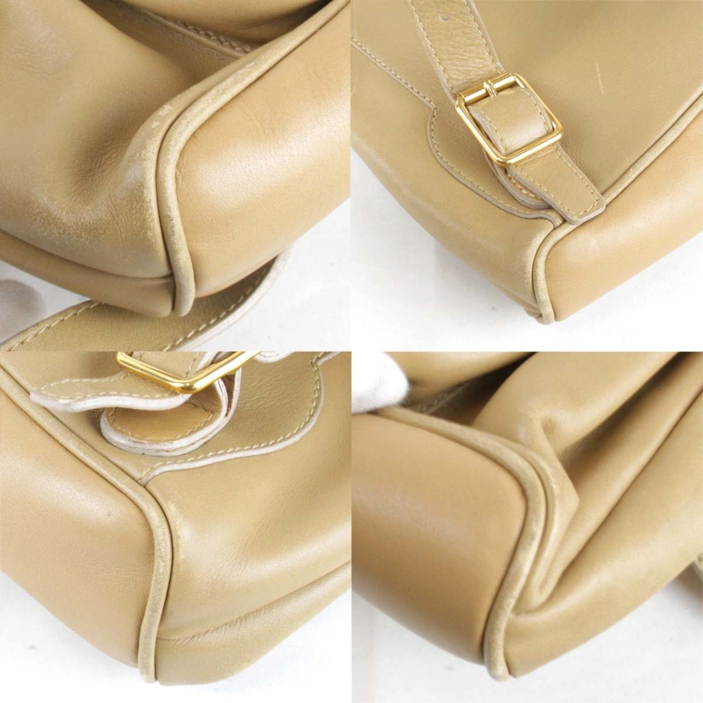 Gucci Brown Leather Backpack