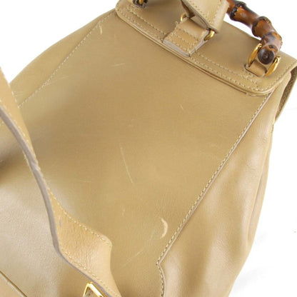 Gucci Brown Leather Backpack