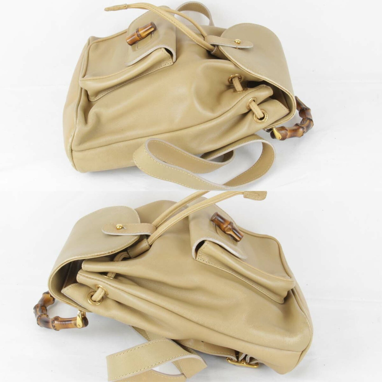 Gucci Brown Leather Backpack
