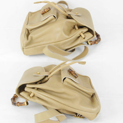 Gucci Brown Leather Backpack