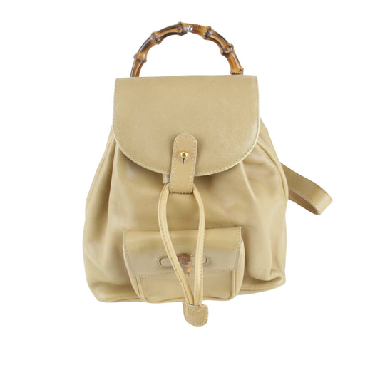 Gucci Brown Leather Backpack
