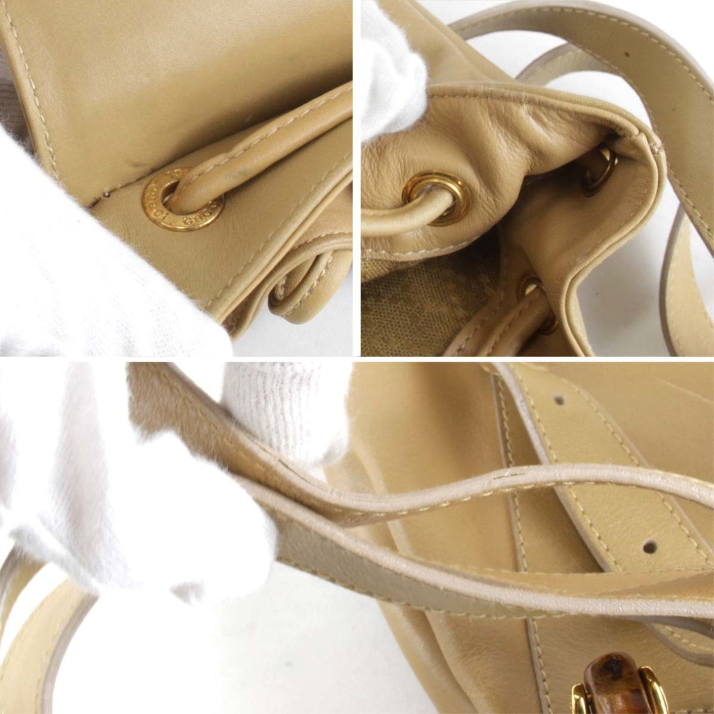 Gucci Brown Leather Backpack