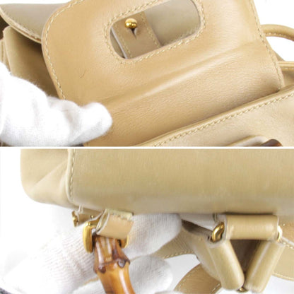 Gucci Brown Leather Backpack