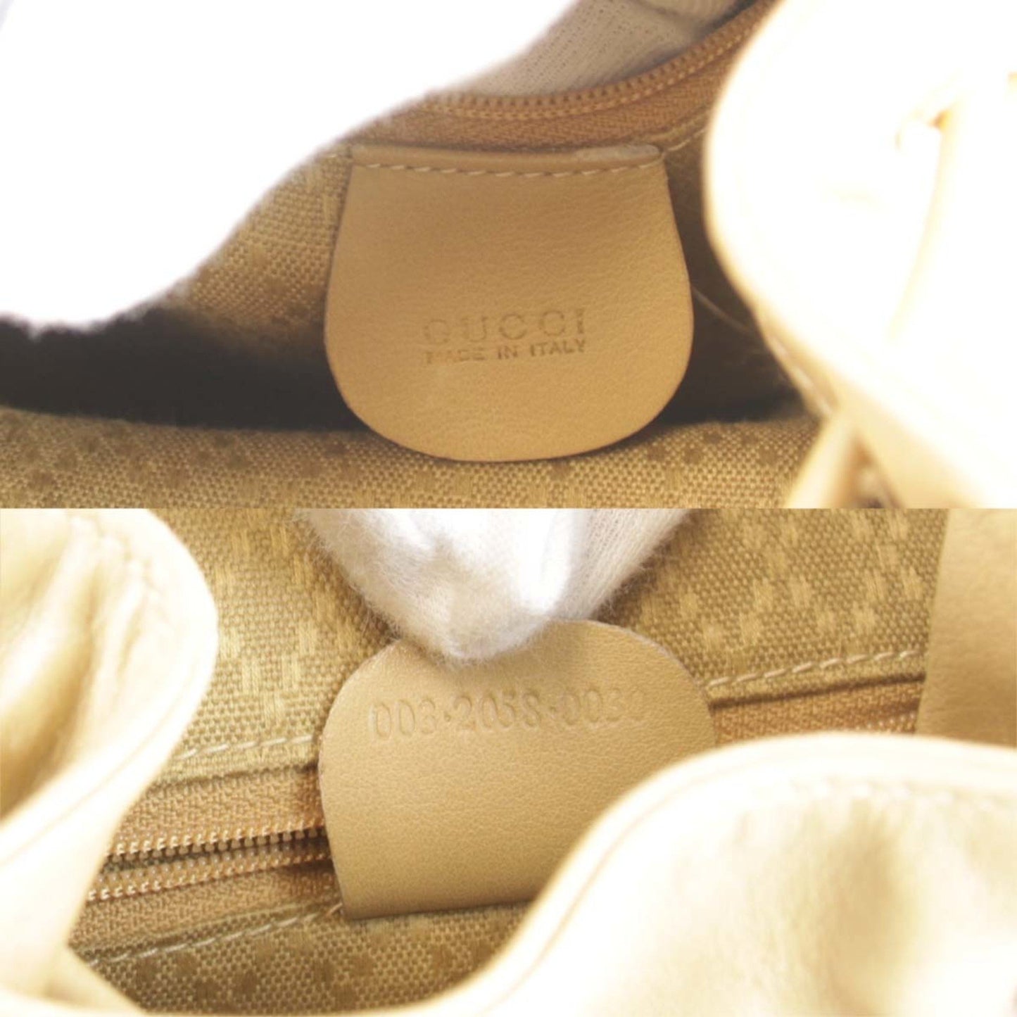 Gucci Brown Leather Backpack