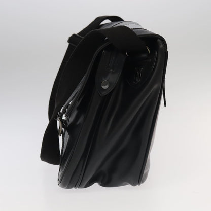 Versace Black Leather Shoulder