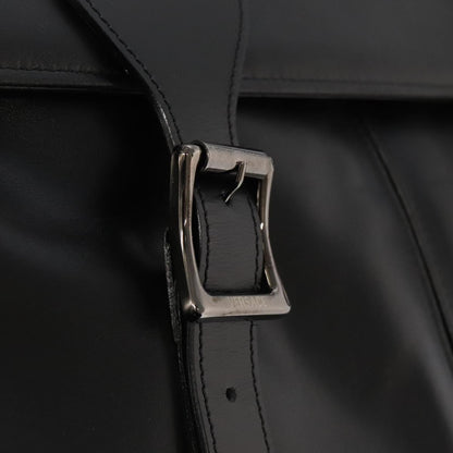 Versace Black Leather Shoulder