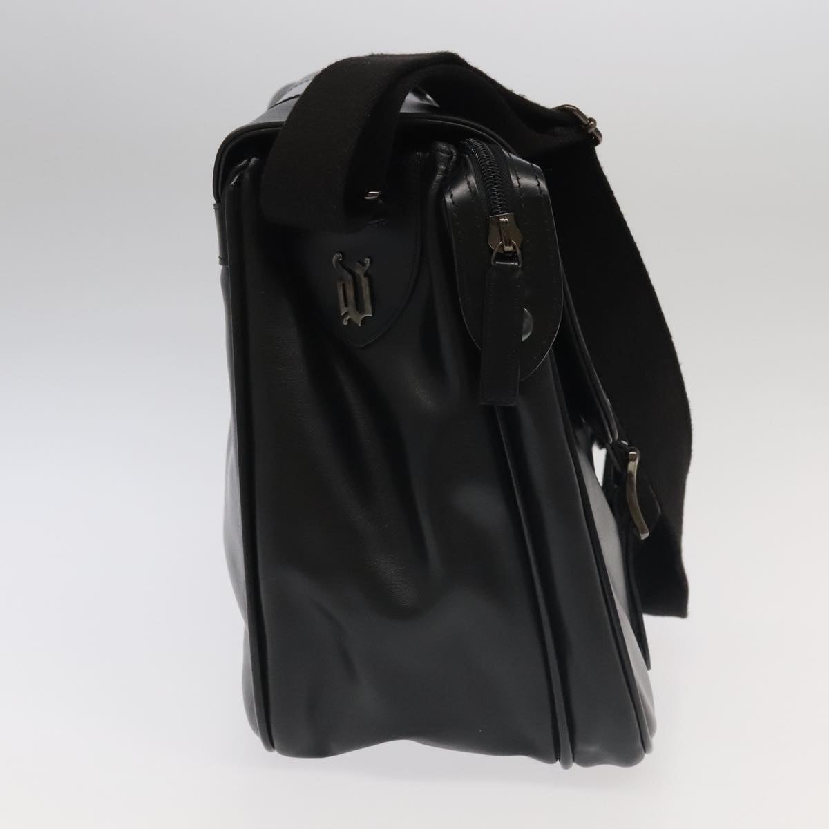 Versace Black Leather Shoulder