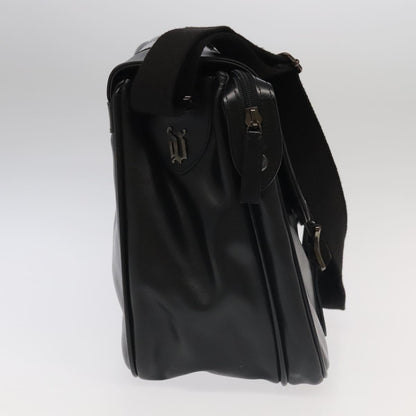 Versace Black Leather Shoulder