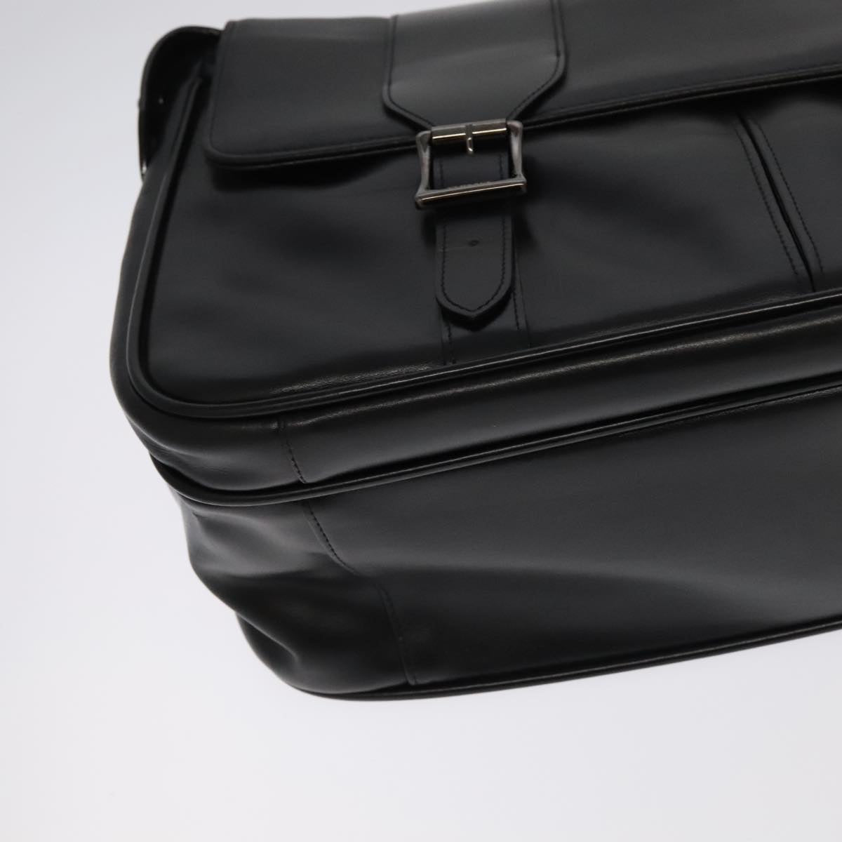 Versace Black Leather Shoulder