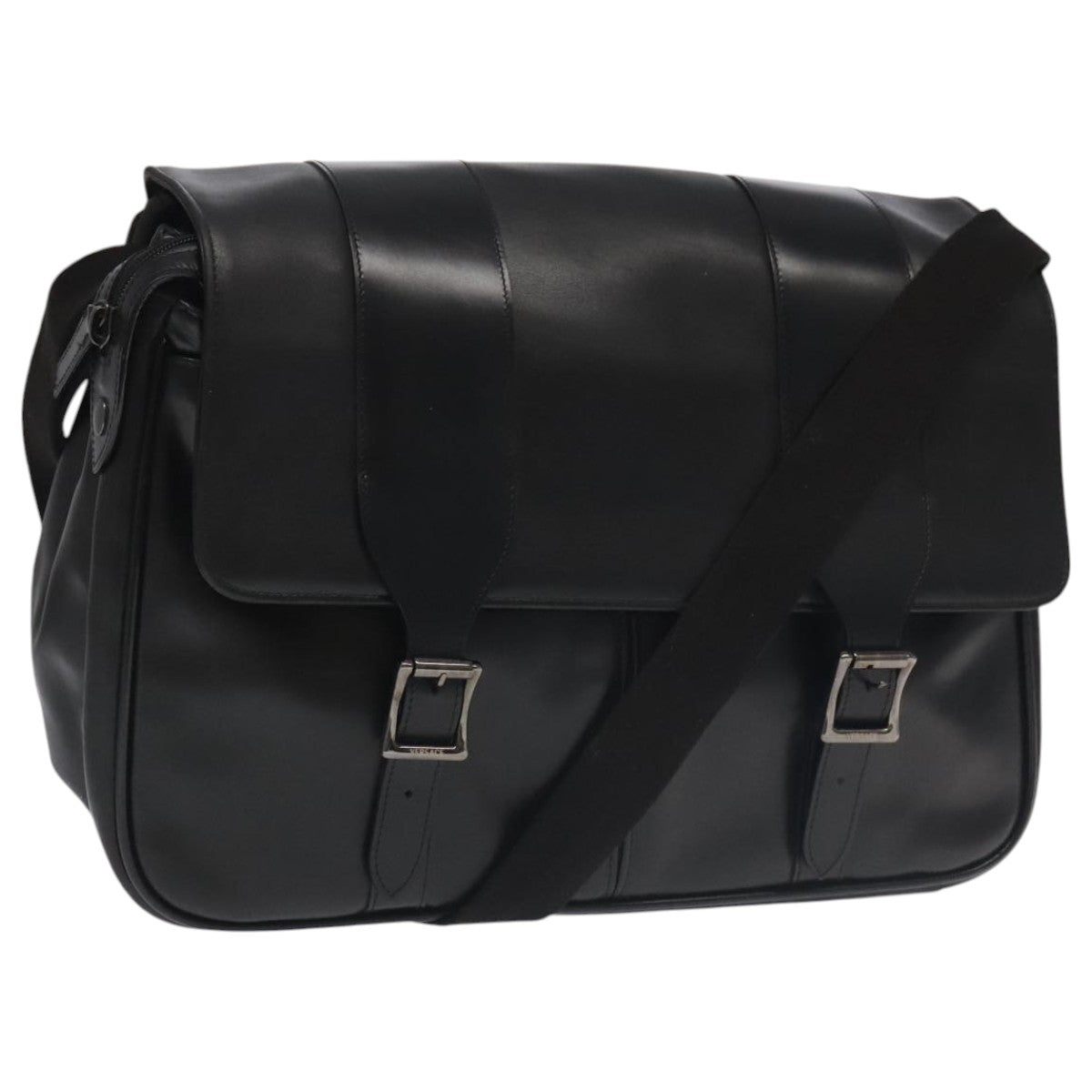 Versace Black Leather Shoulder