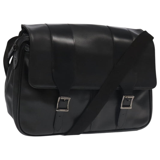 Versace Black Leather Shoulder