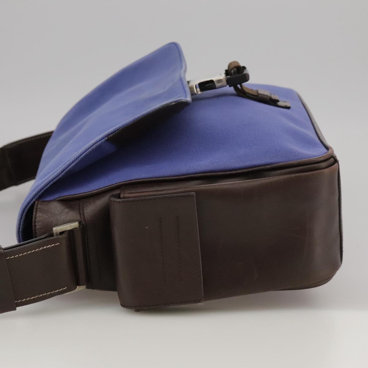 Prada Blue Canvas Shoulder