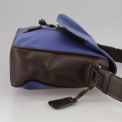 Prada Blue Canvas Shoulder