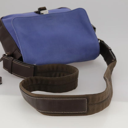 Prada Blue Canvas Shoulder