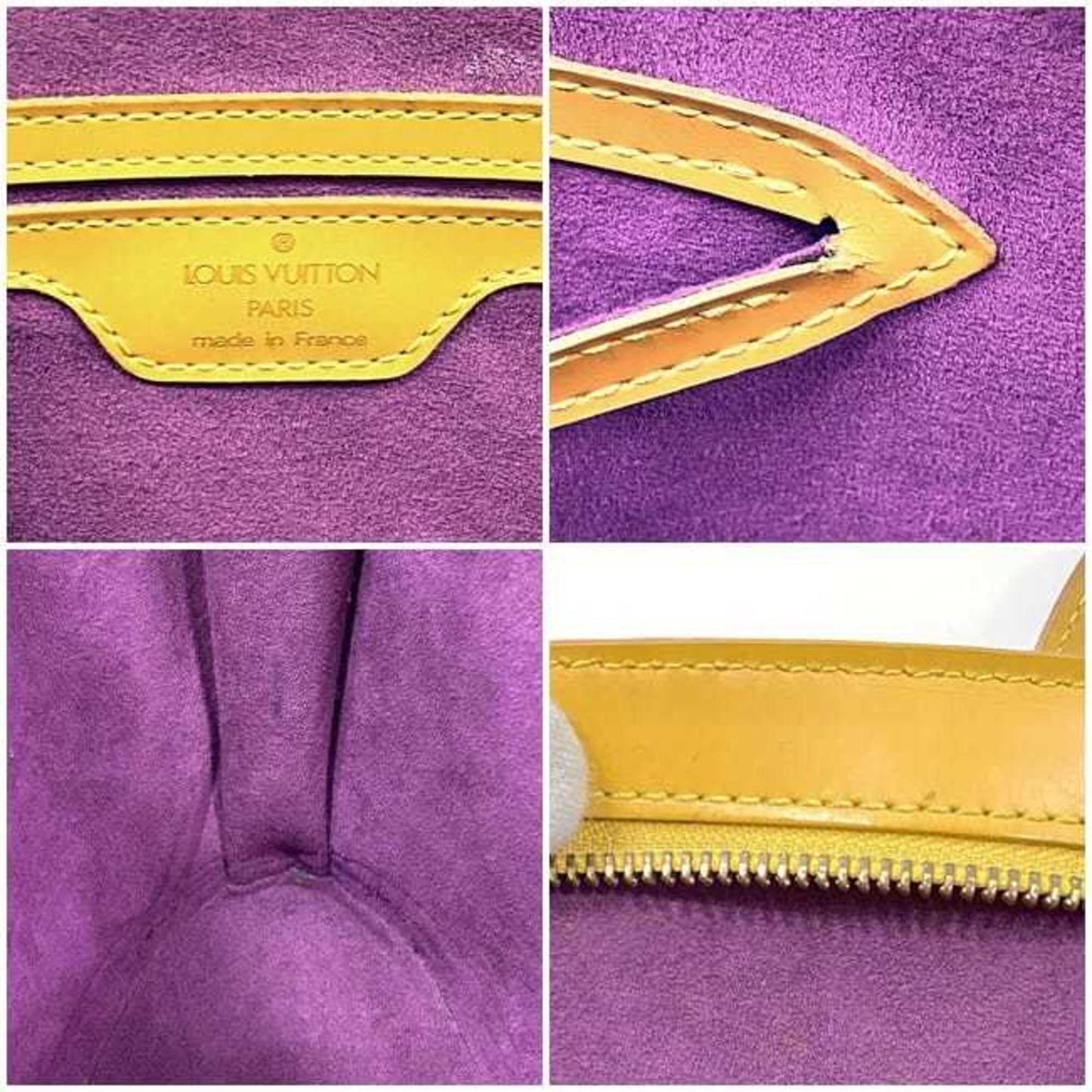 Louis Vuitton Yellow Leather Saint Jacques