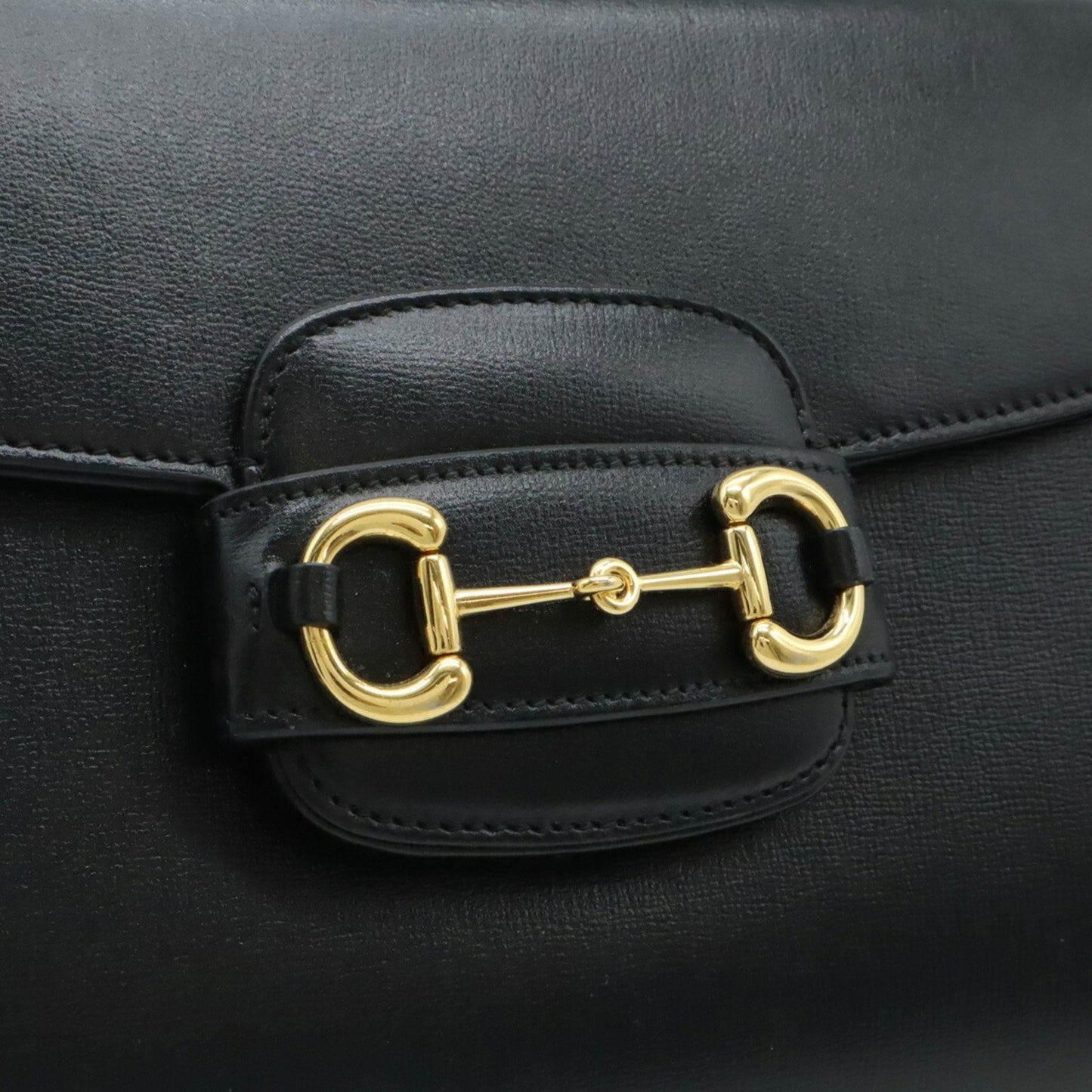 Gucci Black Leather Horsebit