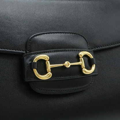 Gucci Black Leather Horsebit