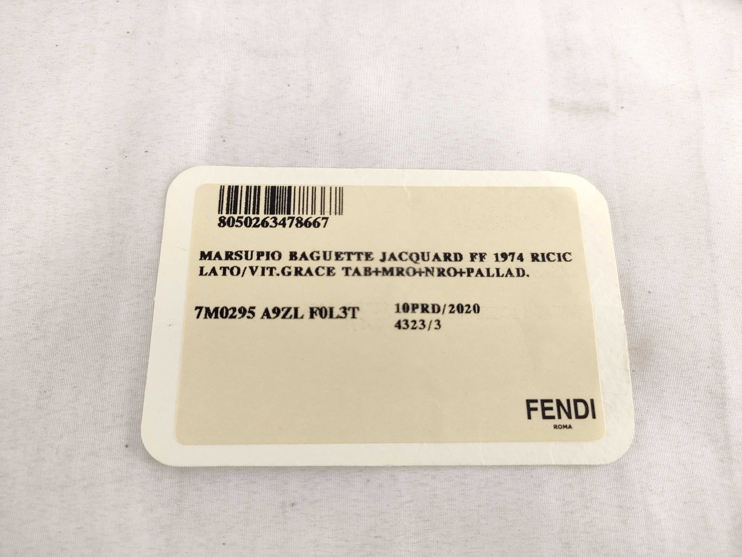 Fendi Brown Canvas Zucca