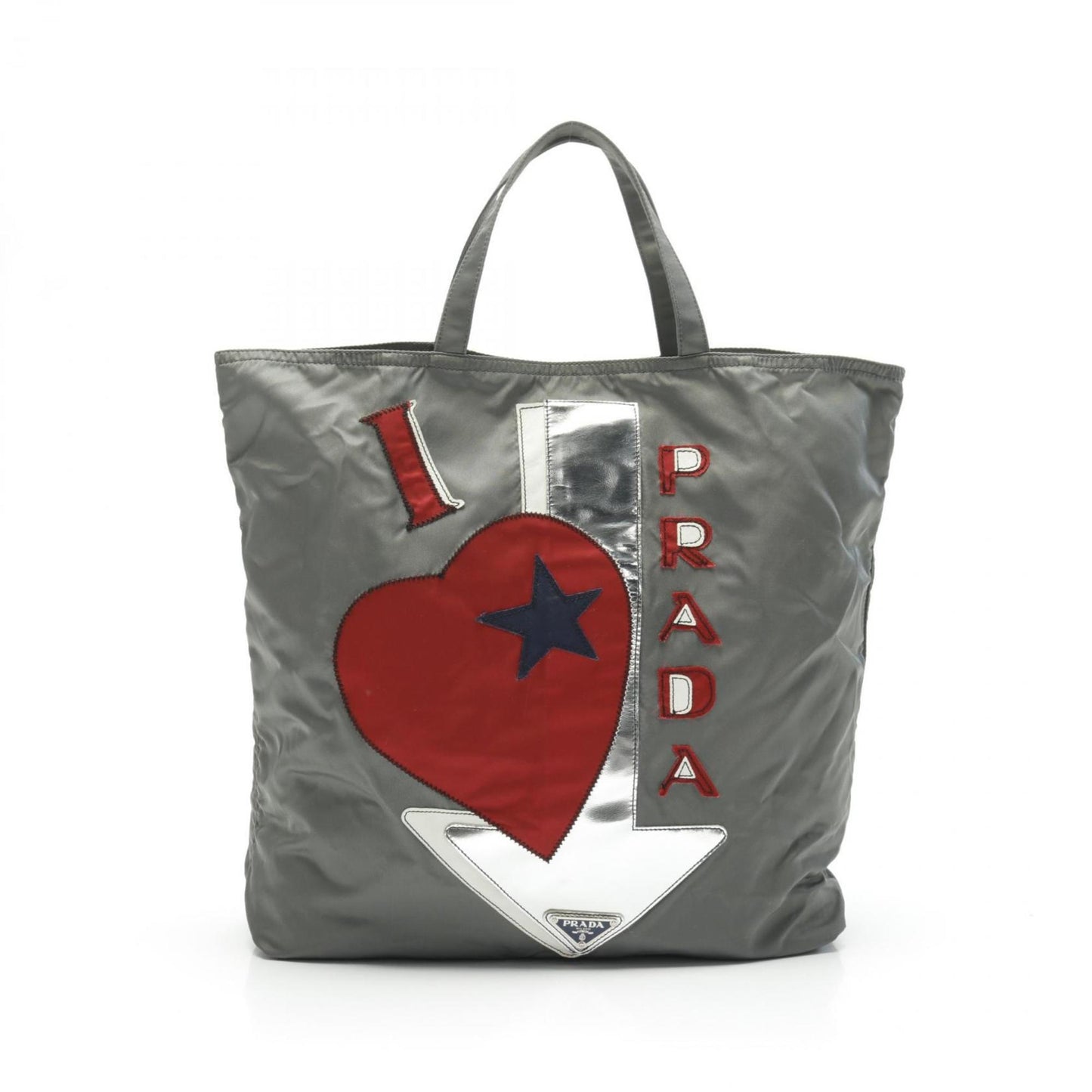 Prada Gray Synthetic Tote