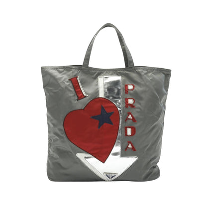 Prada Gray Synthetic Tote