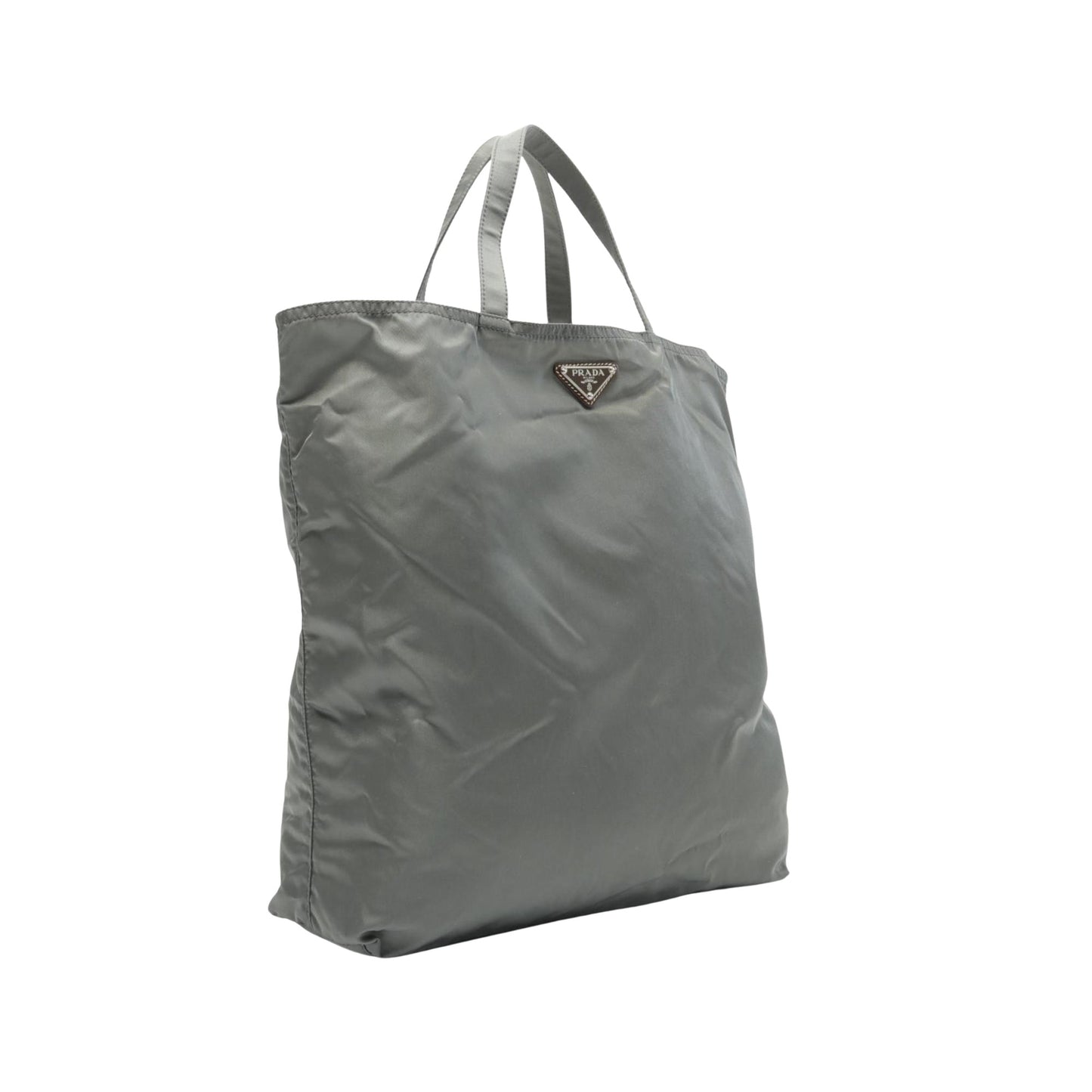 Prada Gray Synthetic Tote